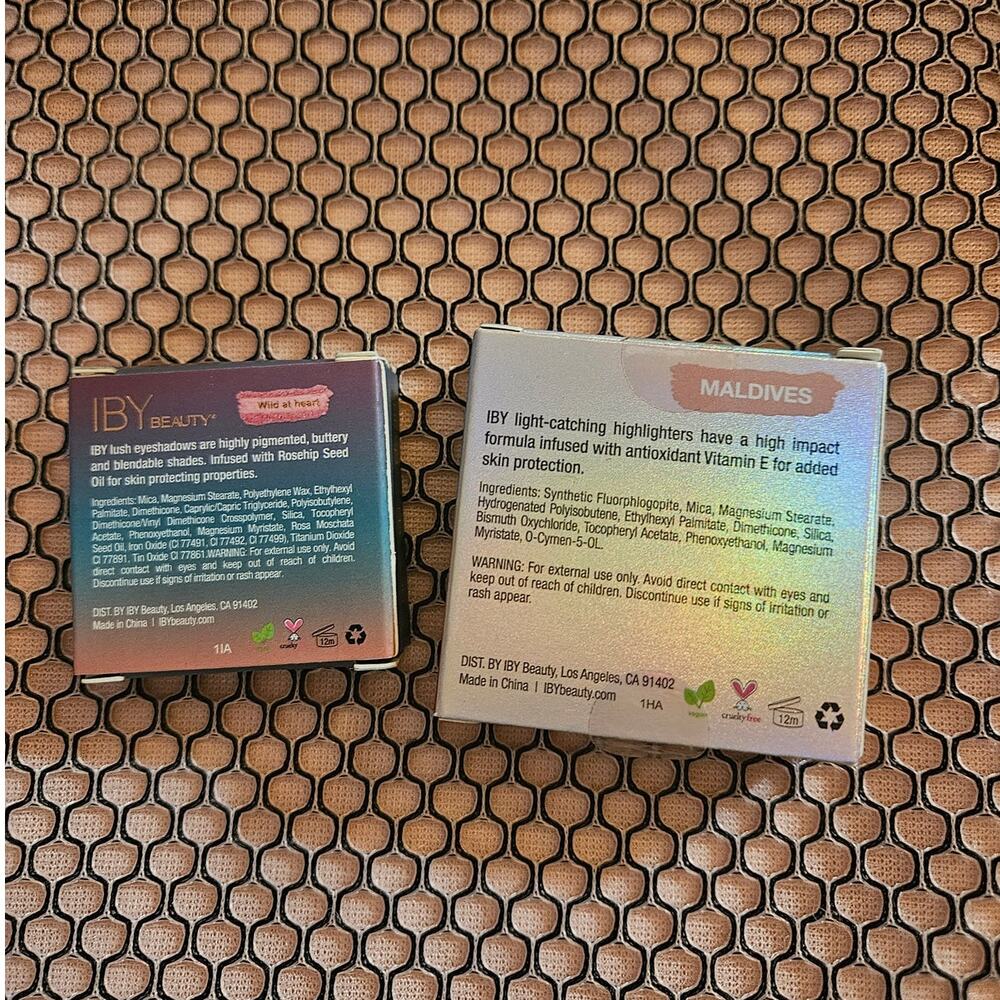 IBY LOT Lush Eyeshadow Wild at Heart & Sunkissed Glow Highlighter Maldives - Picture 9 of 13